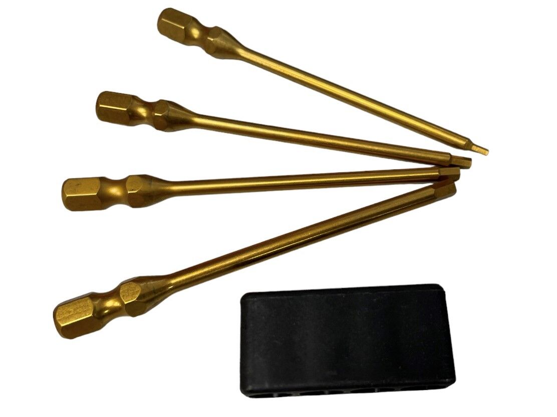MR33 Innensechskant Steckschlüssel Set 1,5/ 2,0/ 2,5/ 3,0mm (für elektrische Werkzeuge)