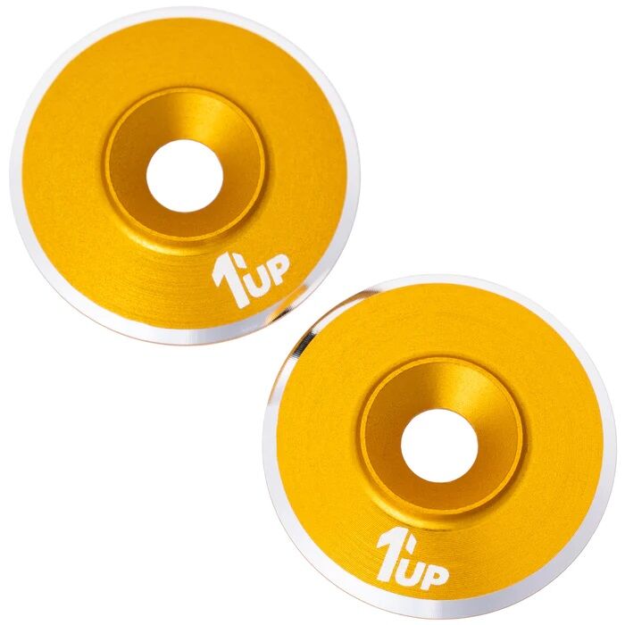 1up Racing LowPro UltraLite Wing Washers - Gold (2)