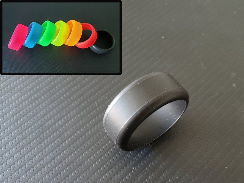 Vigor High Grip Lenkrad Gummi für Sanwa & Futaba - Schwarz (1)