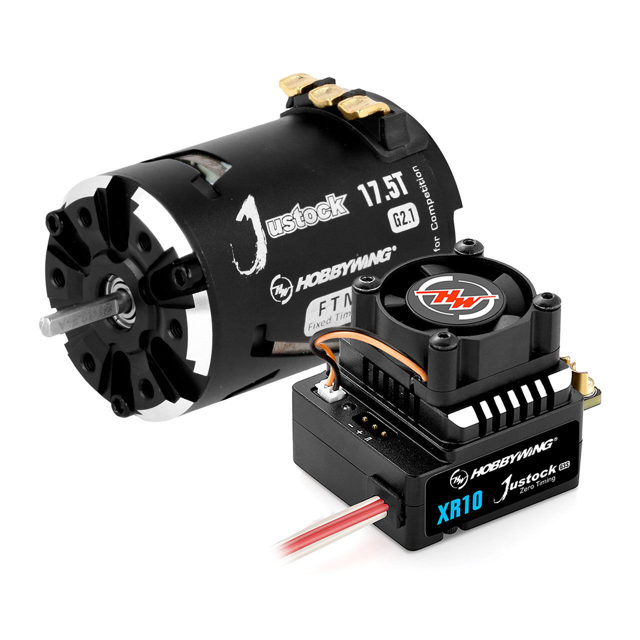 Hobbywing XERUN Justock Combo XR10 G3S ESC + 17.5T Brushless G2.1 Motor 2450kV