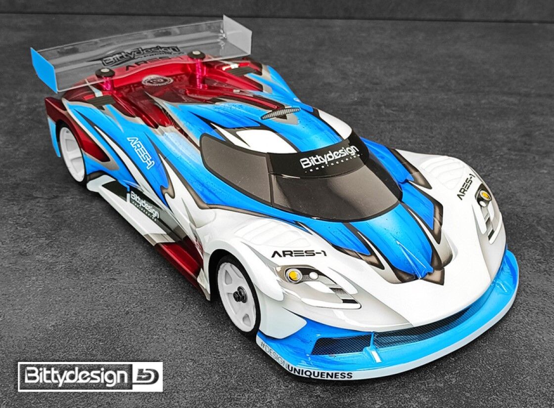 Bittydesign ARES-1 GT12 Supastox Karosserie 1:12 (unlackiert)