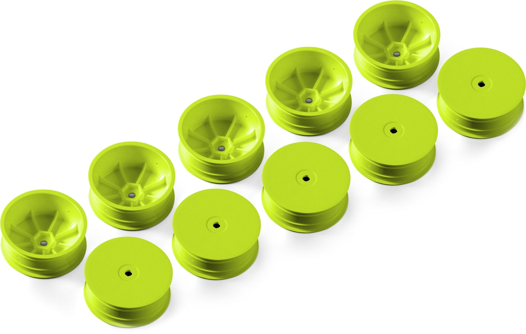 XRAY 4WD Front Felgen Aerodisk Hart 12mm Hex - Gelb (10)