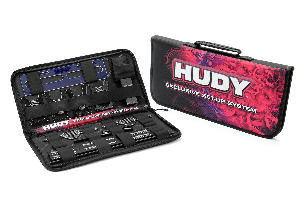 HUDY Komplettset Setup Werkzeuge & Tragetasche für 1:8 Onroad Fahrzeuge