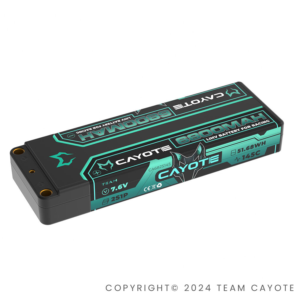CAYOTE Racing 6800mAh 2S LiPo Akku 7,6V 145C 249g
