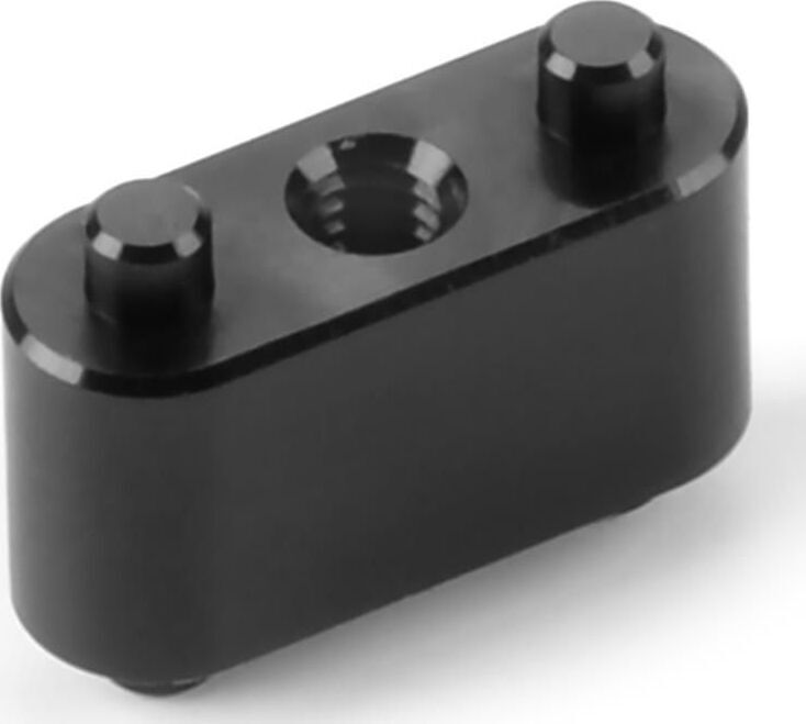 XRAY Aluminium Halter mit 2 Pins für Side Link Kohlefaserplatte - Schwarz