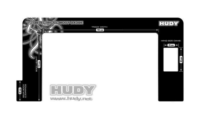 HUDY Karosseriemesslehre 1:10 Tourenwagen