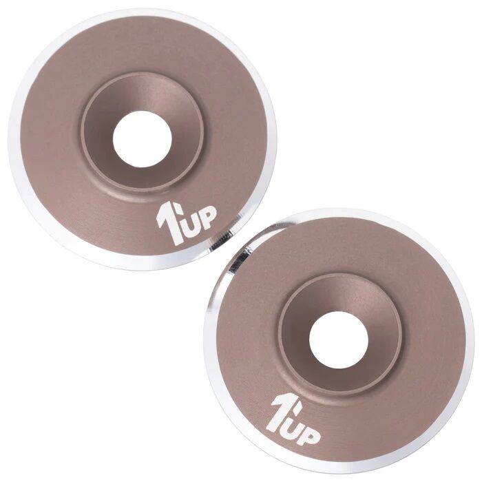 1up Racing LowPro UltraLite Wing Washers - Gun Metal (2)