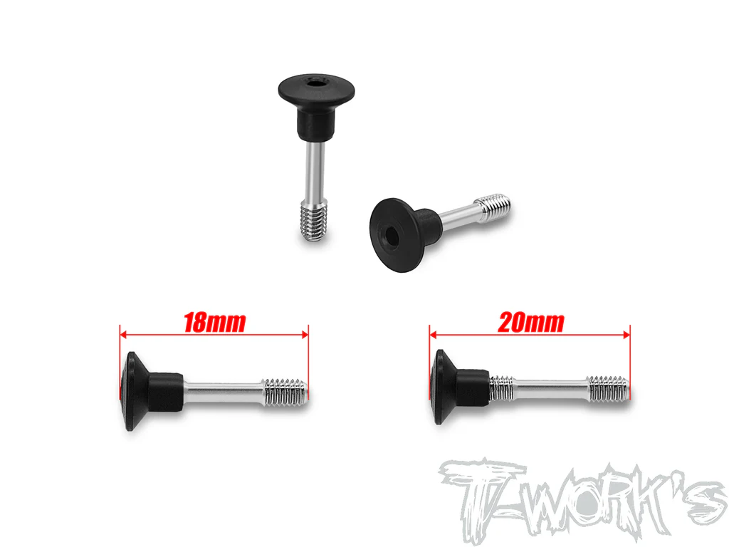 T-Work`s Titan Karosserie Stopper Schraube M3 x 18mm für Xray, Xpress (2)