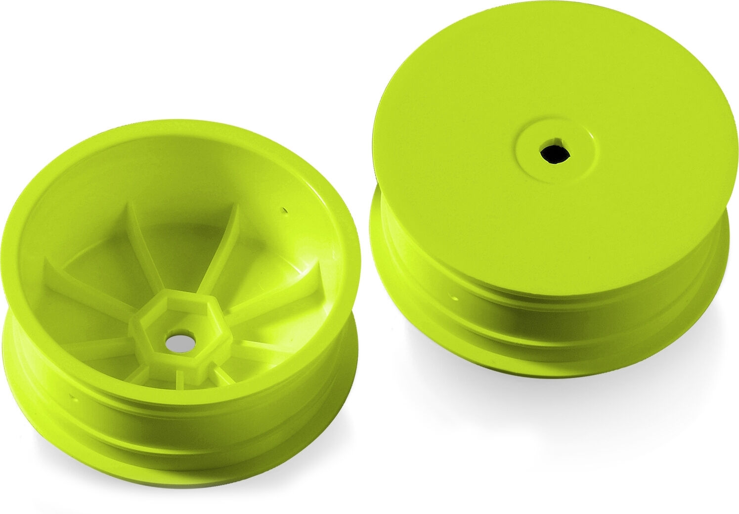XRAY 4WD Front Felgen Aerodisk Hart 12mm Hex - Gelb (2)
