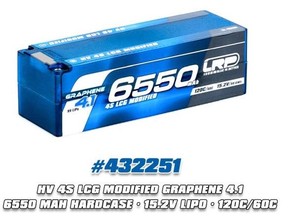 LRP HV LCG Modified Graphene 4.1 6550mAh Hardcase LiPo 15,2v 120C/60C