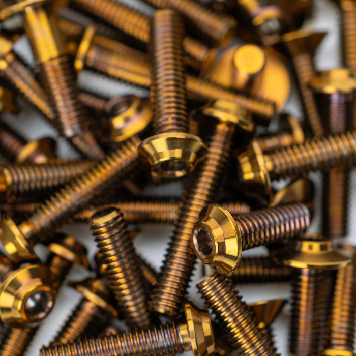 1up Racing Pro Duty Titanium Screw Set (Upper) for RC MAKER SP1 - Bronze (76)