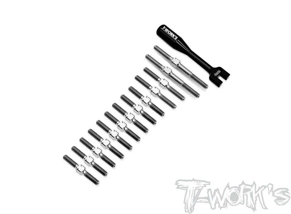T-Work`s 64 Titan Spurstangen Set für Xray X4-2025 (13)