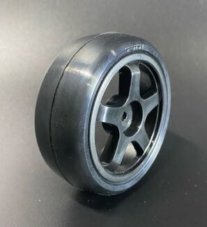 Ride Slick Reifen (Belted) 5-Speichen Felge (Schwarz), Komplettrad verklebt (4)