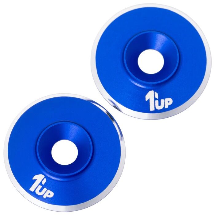 1up Racing LowPro UltraLite Wing Washers - Dark Blue (2)
