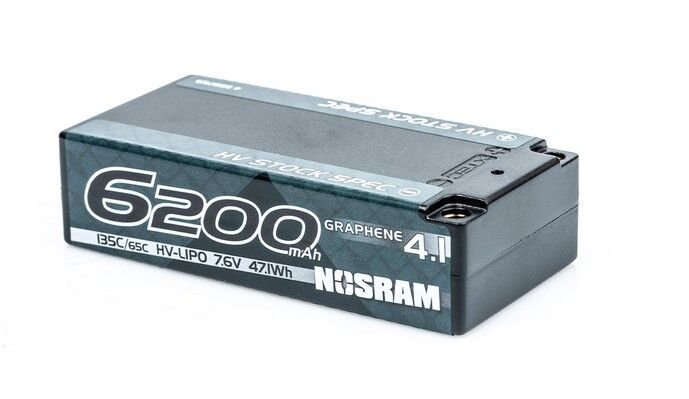 Nosram Graphene-4.1 6200mAh HV Stock Spec Shorty LiPo 7.6V 135C/65C - 224g