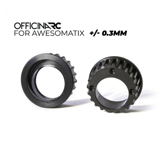 OfficinaRC Aluminium Kugellager Exzenter Einsätze für Awesomatix A800 +-0,3mm (2)