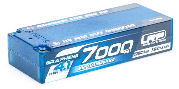 LRP Graphene-4.1 7000mAh HV Mid Size Shorty LiPo 7.6V 120C/60C - 261g