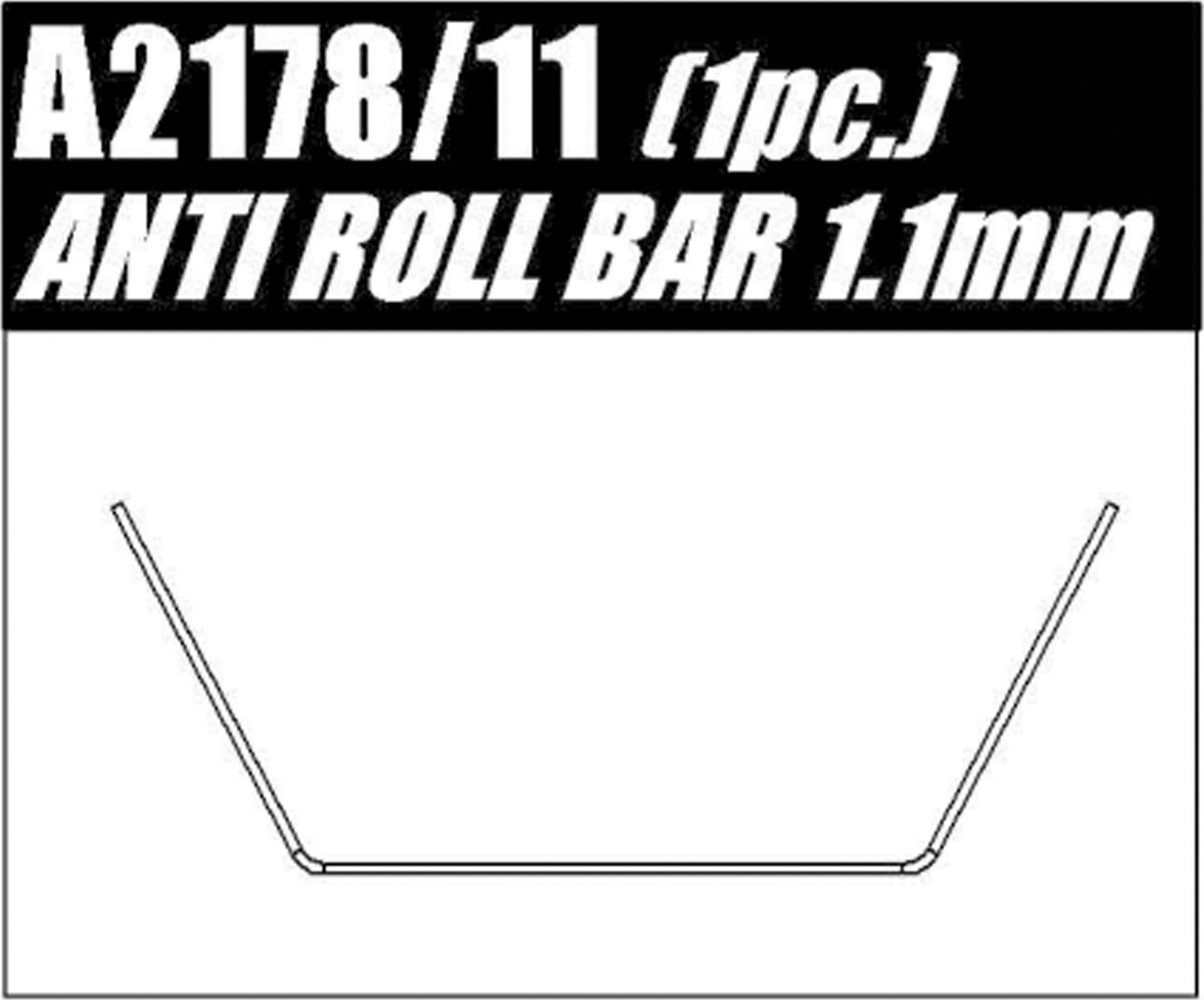 Mugen Seiki MTC-3 Anti Roll-bar 1,1mm (1)