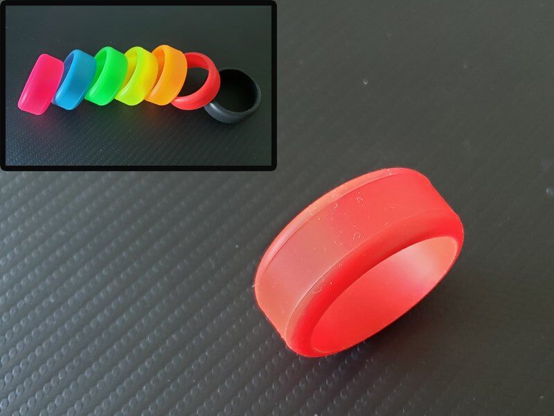 Vigor High Grip Lenkrad Gummi für Sanwa & Futaba - Rot (1)