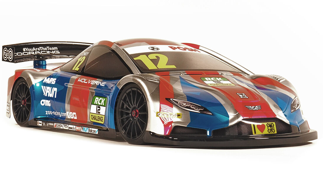 ZooRacing Wolverine MAX 1:10 Tourenwagen Karosserie (unlackiert) 0.7mm REGULAR