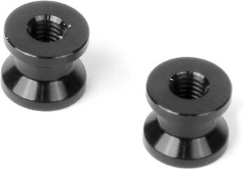 XRAY Aluminium Befestigung 6,0mm - Schwarz (2)