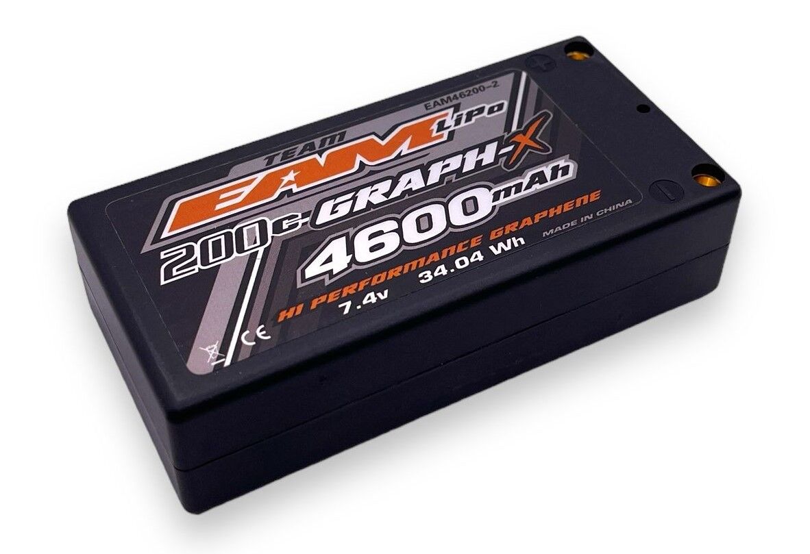 Team EAM SUPER STOCK Graph-X 4600mAh Hardcase Shorty LiPo 200C 7,4V - 219g