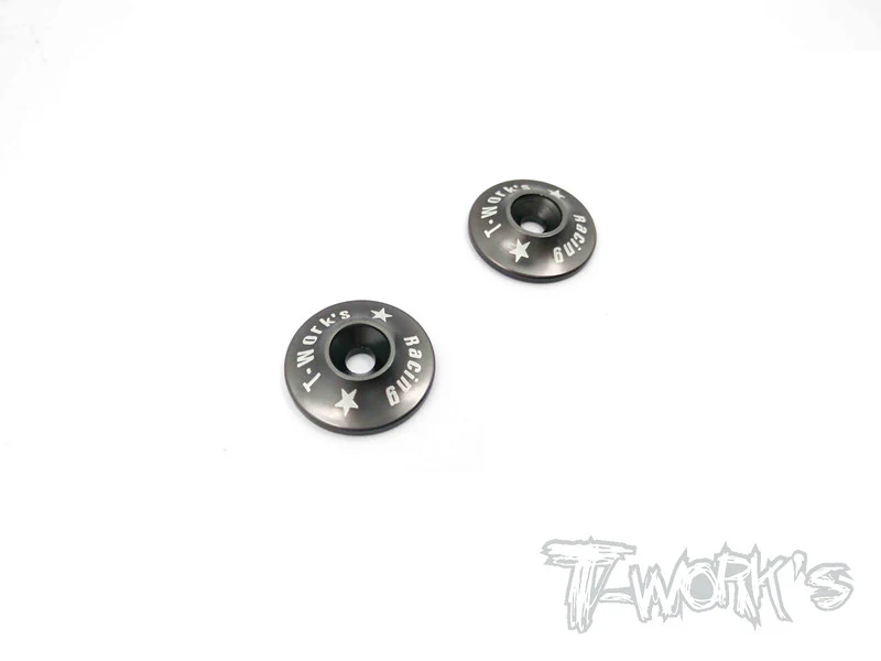 T-Work´s Aluminium Heckflügel Scheibe für 1/8 - Grau (2)