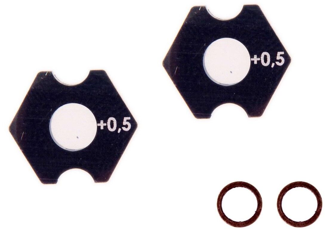 Mugen Seiki MTC-3 Aluminum Wheel Hex, +0,5mm (2)